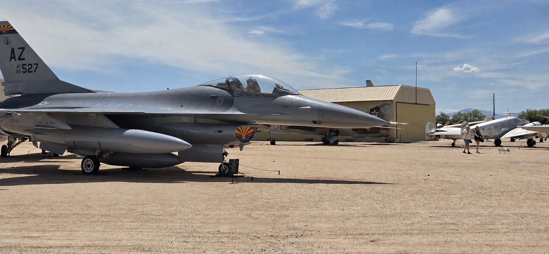 General Dynamics (now Lockheed Martin) F-16 Fighting Falcon (two-seat variant, likely F-16B or D)